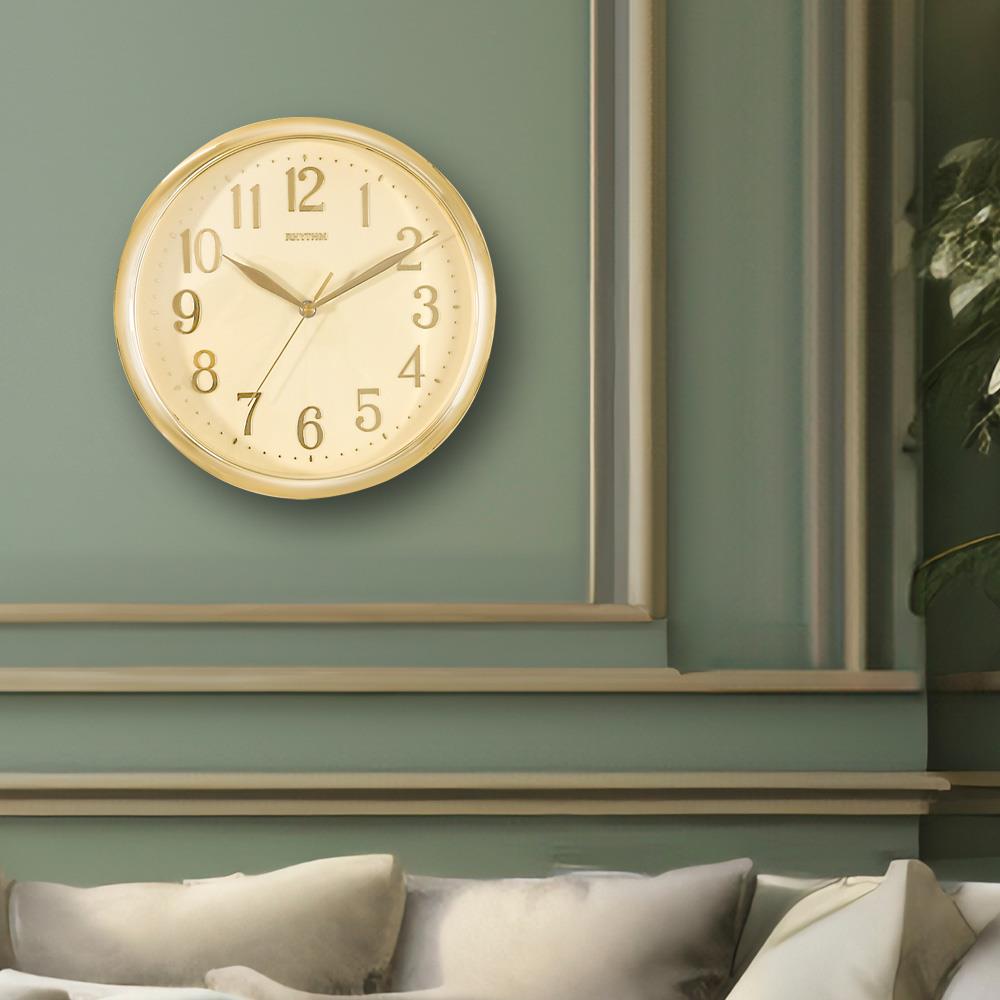 นาฬิกาแขวน RHYTHM CMG613CR18 12 นิ้ว สีทอง