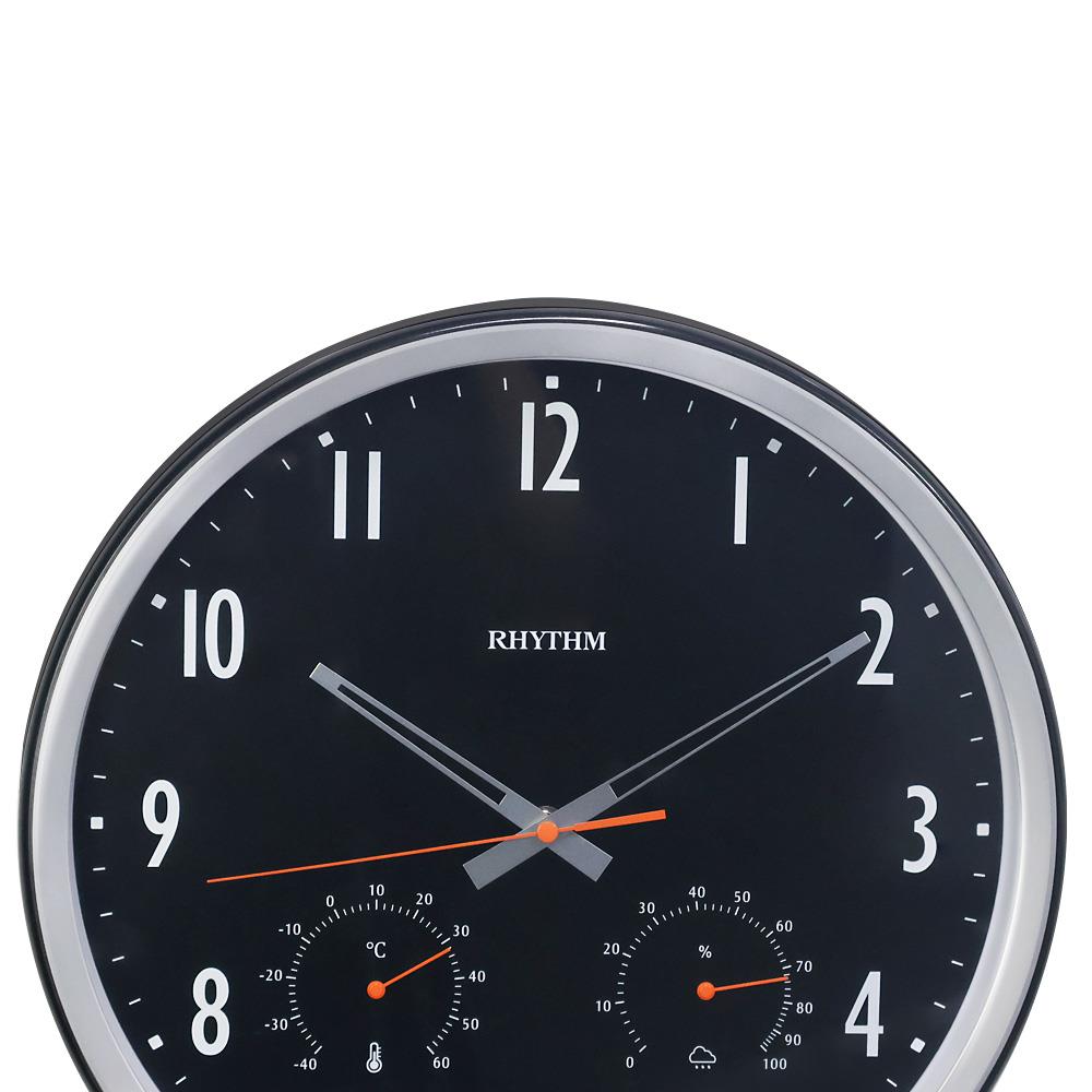 นาฬิกาแขวน RHYTHM CFG727NR02 14 นิ้ว สีดำ