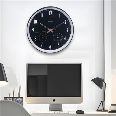 นาฬิกาแขวน RHYTHM CFG727NR02 14 นิ้ว สีดำ_5