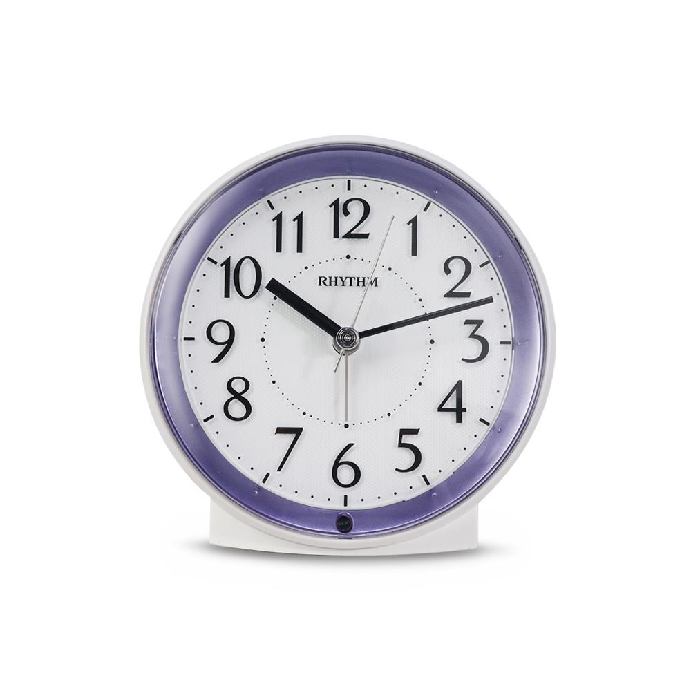 นาฬิกาปลุก RHYTHM 8RE669SR12 4.5 นิ้ว สีขาว