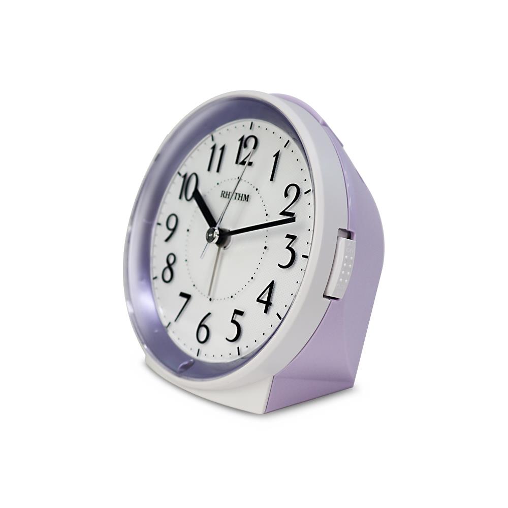 นาฬิกาปลุก RHYTHM 8RE669SR12 4.5 นิ้ว สีขาว