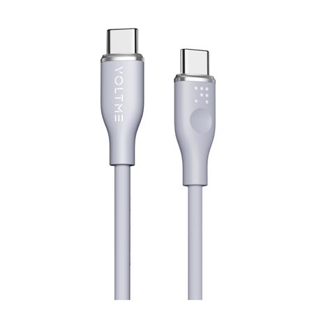 สายชาร์จ USB-C TO USB-C VOLTME C2030 1.8 เมตร สีเทา_0