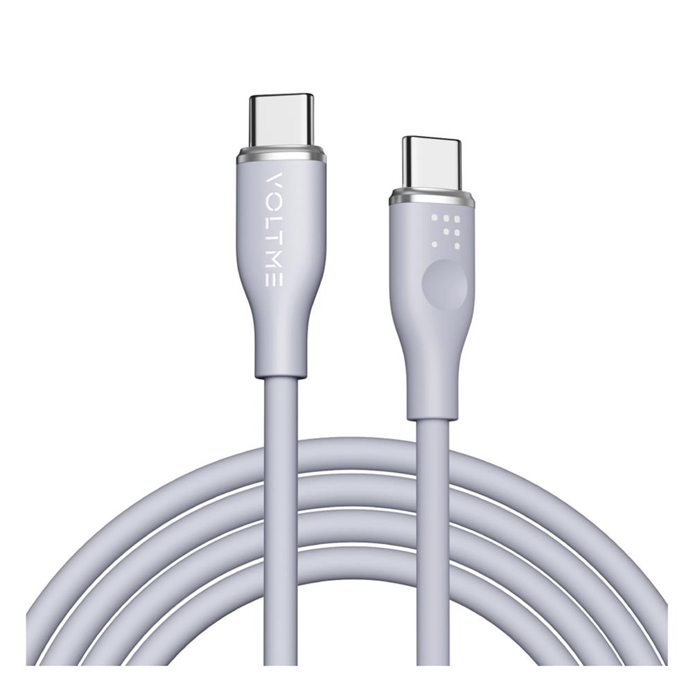 สายชาร์จ USB-C TO USB-C VOLTME C2025 1 เมตร สีเทา