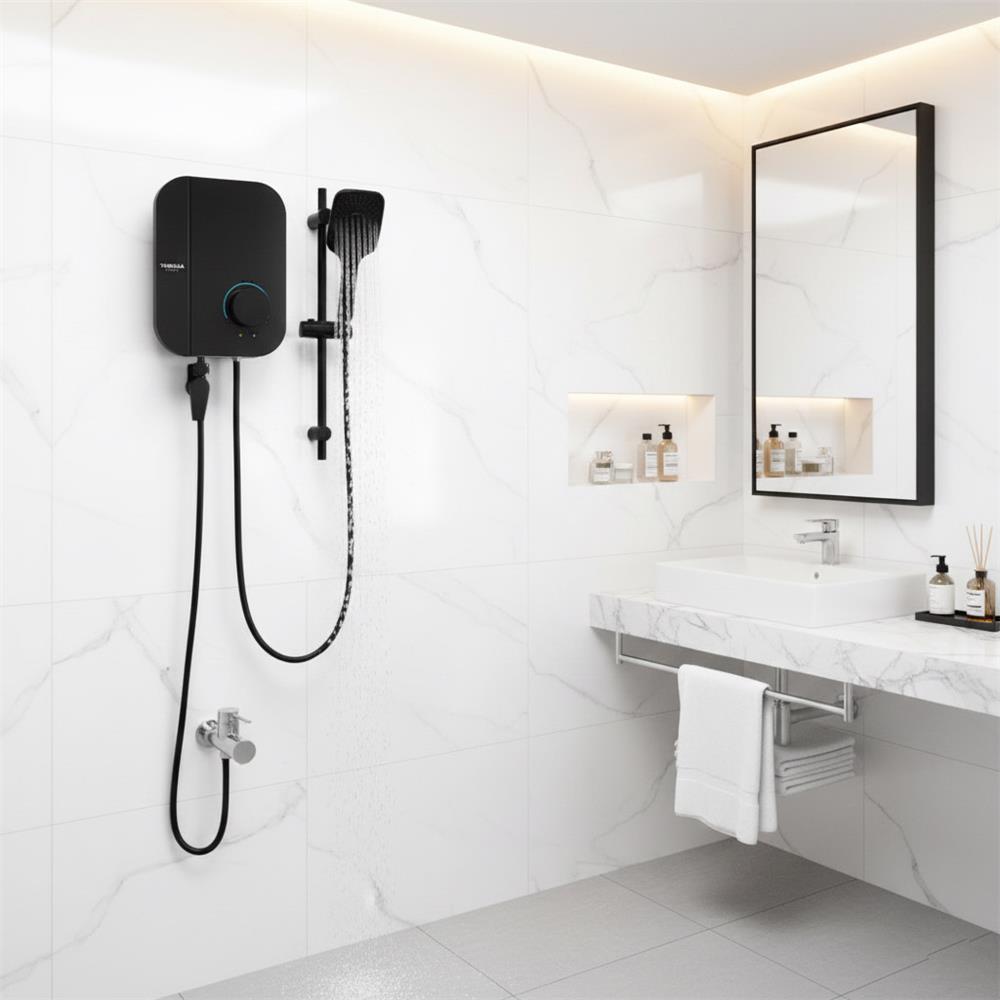 เครื่องทำน้ำอุ่น TURBORA Q5500W 5500 วัตต์ สีดำ