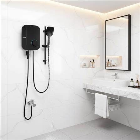 เครื่องทำน้ำอุ่น TURBORA Q5500W 5500 วัตต์ สีดำ_6