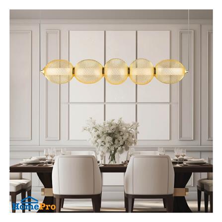 ไฟช่อ LED L&E 01-A0256 19 วัตต์ WARM WHITE สีทอง/ดำ 1 หัว_2