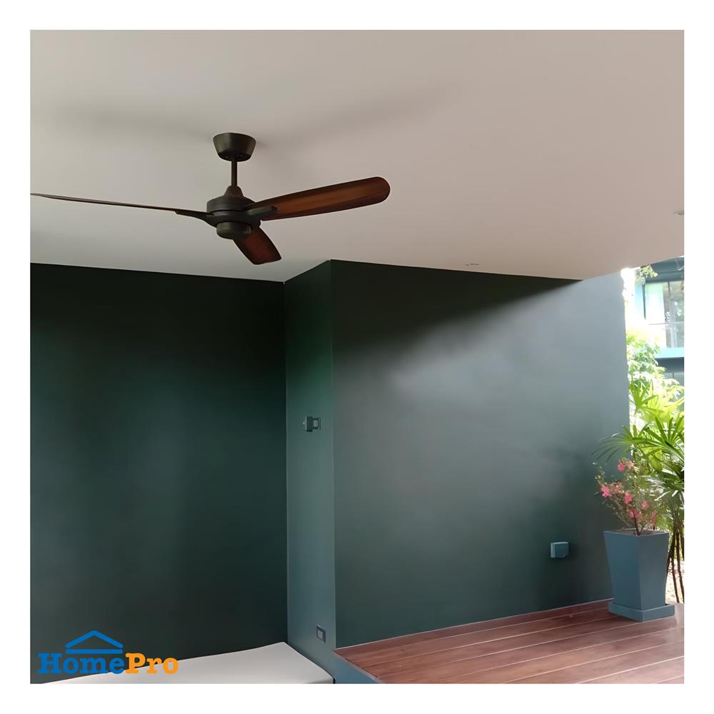 พัดลมไม่มีโคมไฟ MR.KEN 25-01727 52 นิ้ว สีเทา/น้ำตาล