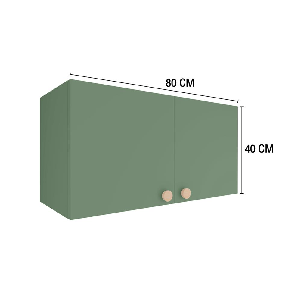 ตู้แขวนคู่ MJ DOT 80x40 ซม. สี MATCHA