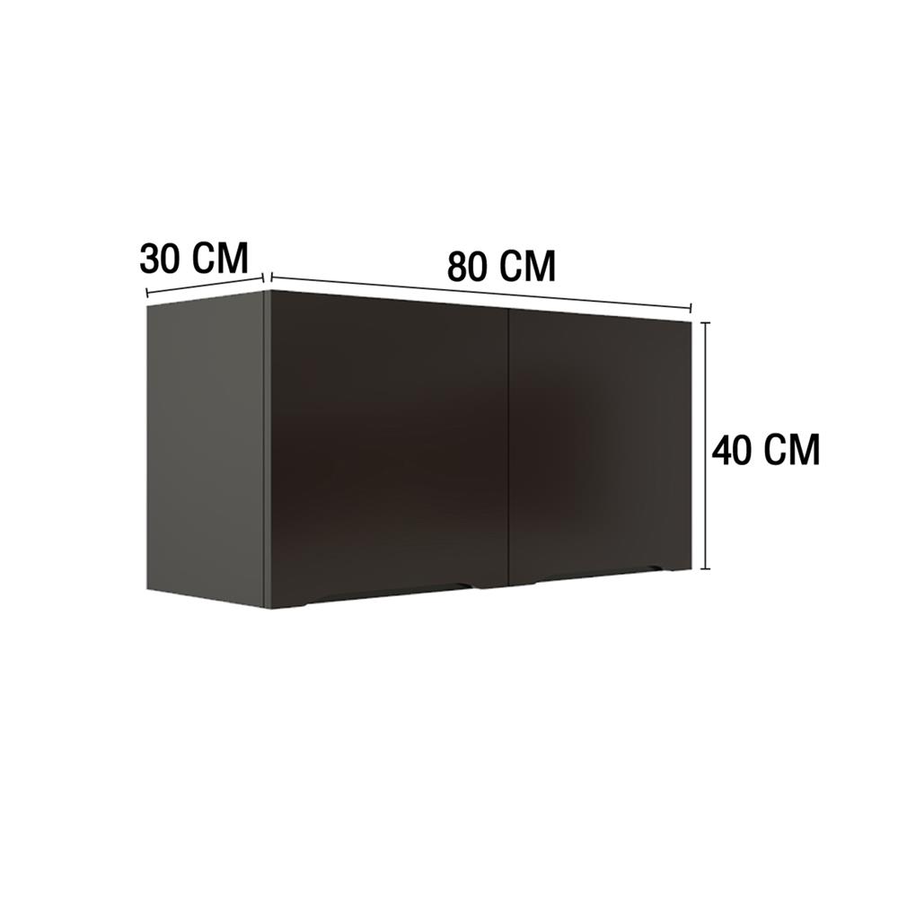 ตู้แขวนคู่ MJ ECO 80x40 ซม. สี DARK CHOCOLATE