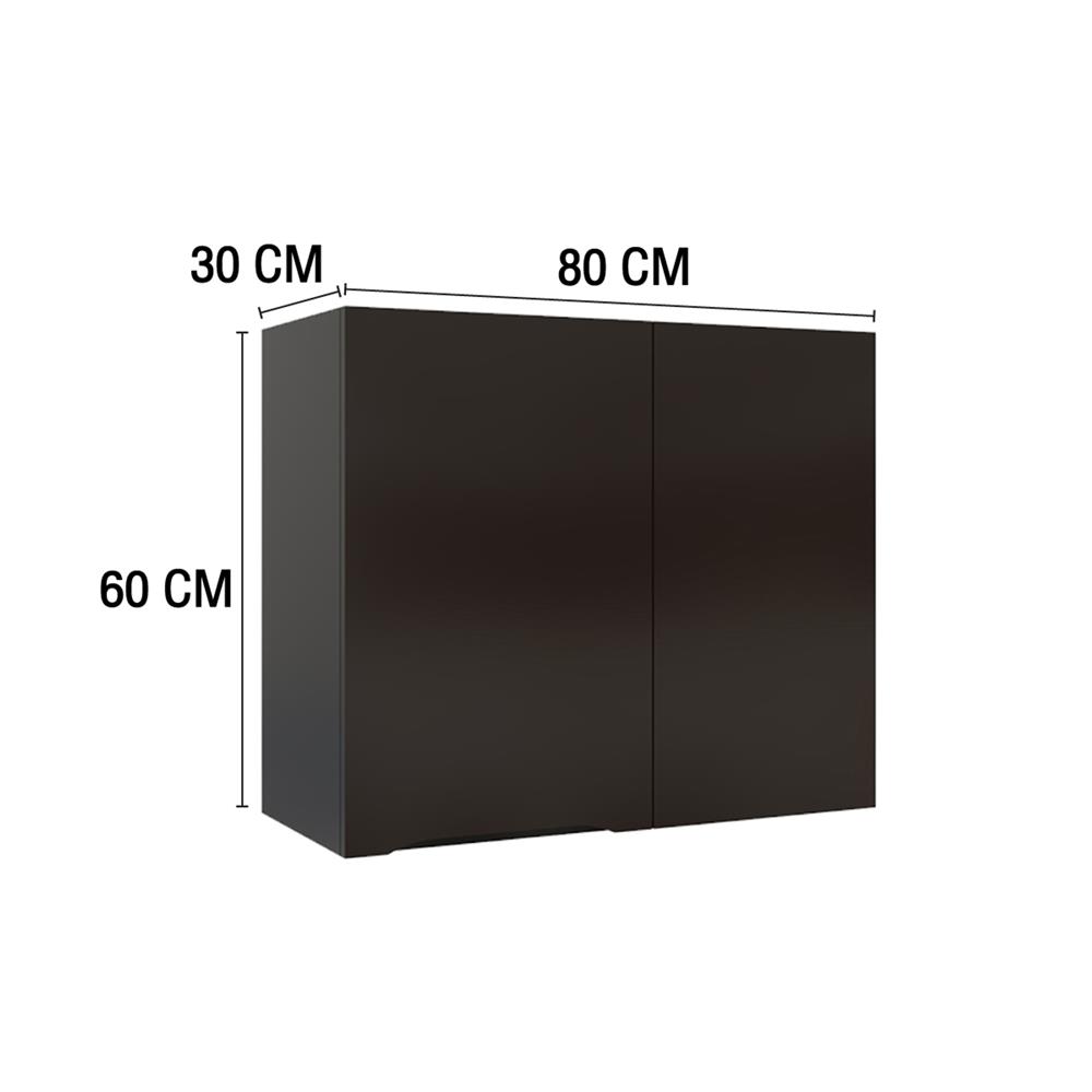 ตู้เข้ามุมขวา MJ ECO 60x80 ซม. สี DARK CHOCOLATE