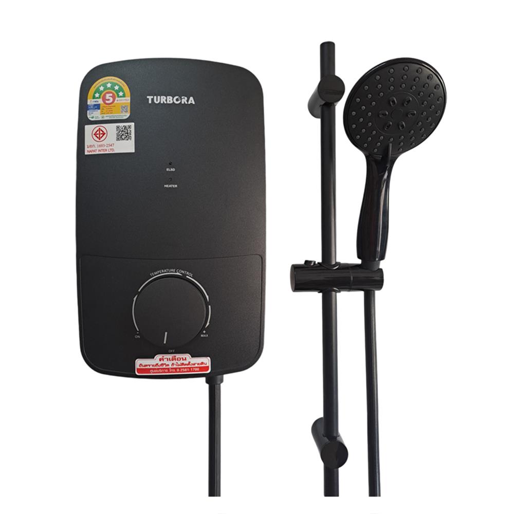 เครื่องทำน้ำอุ่น TURBORA AZ-4500W 4500 วัตต์ สีดำ