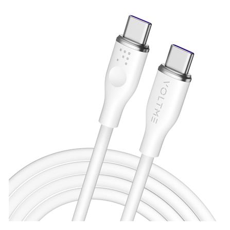 สายชาร์จ USB-C TO USB-C VOLTME C2031 1 เมตร สีขาว_1