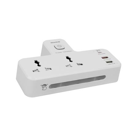 ปลั๊กแปลง 3 ขา 2 ช่อง 2 USB-A 1 USB-C 16 แอมป์ HACO ADU20-U2A1C_1