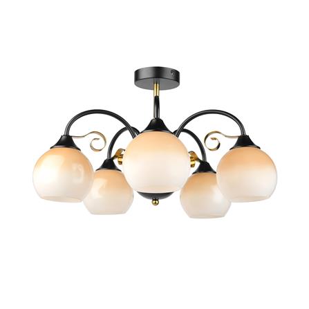 ไฟช่อ LUMAX 01-03128 สีน้ำตาล/ขาว/ดำ 5 หัว_0