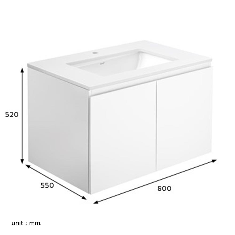 เคาน์เตอร์ COTTO V0511WH สีขาว