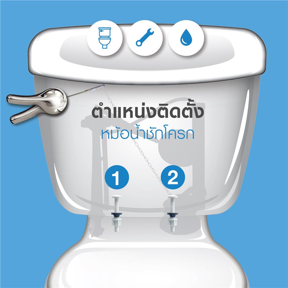 น๊อดยึดหม้อน้ำ ELEGANCE EG-0352 แพ็ก 2 ชิ้น