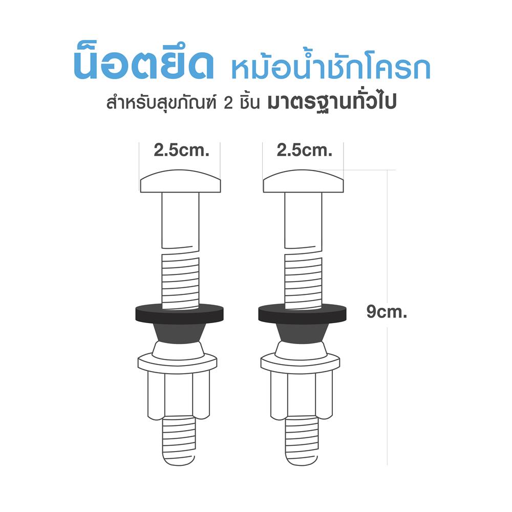 น๊อดยึดหม้อน้ำ ELEGANCE EG-0352 แพ็ก 2 ชิ้น