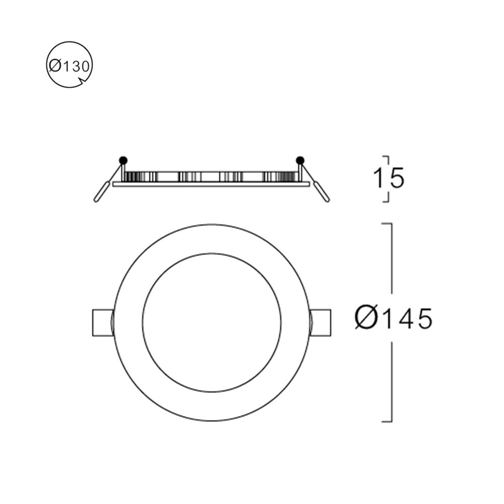 ดาวน์ไลท์ LED LUMAX 20-A0731 5 นิ้ว 9 วัตต์ COOL WHITE สีขาว