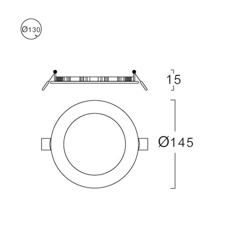 ดาวน์ไลท์ LED LUMAX 20-A0731 5 นิ้ว 9 วัตต์ COOL WHITE สีขาว_5
