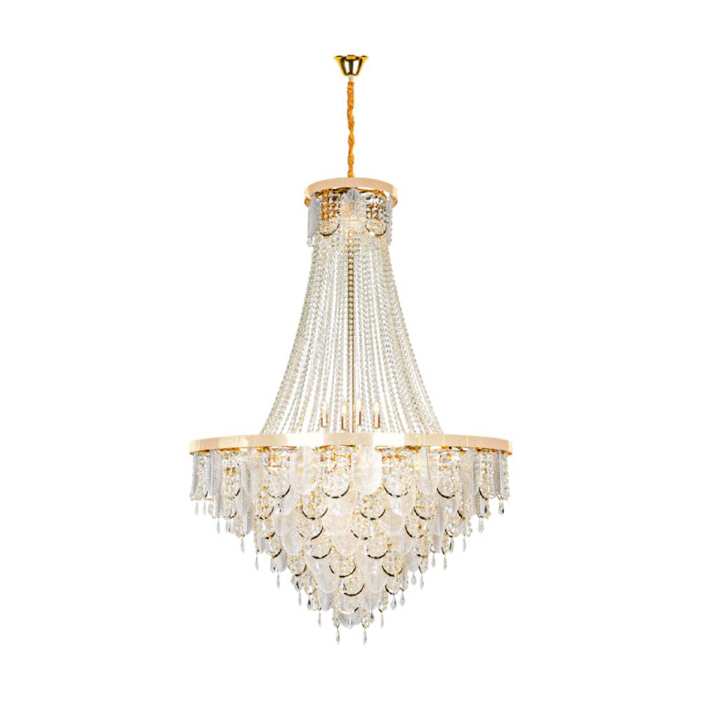 ไฟช่อ L&E 01-03113 สีทอง/ใส 49 หัว