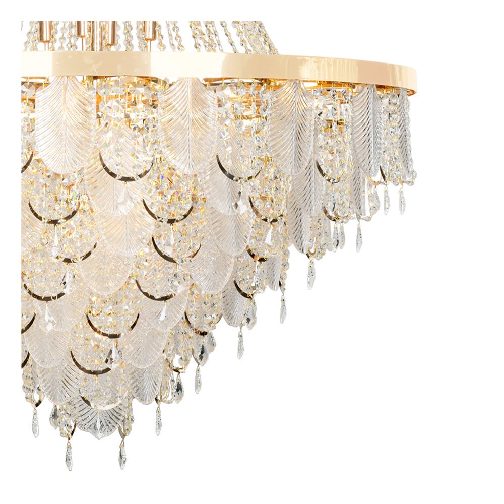 ไฟช่อ L&E 01-03113 สีทอง/ใส 49 หัว