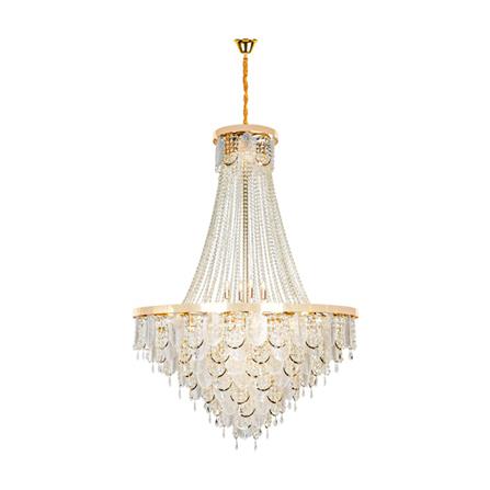 ไฟช่อ L&E 01-03113 สีทอง/ใส 49 หัว_0