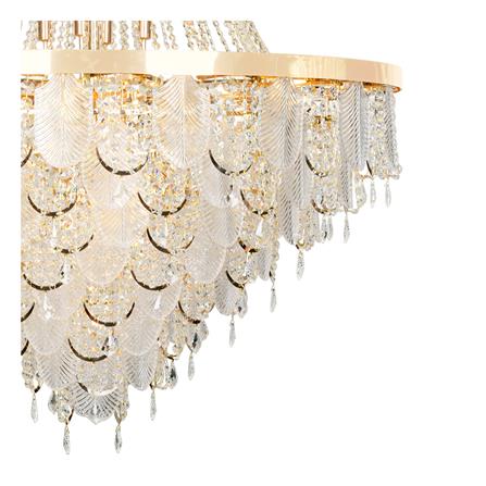 ไฟช่อ L&E 01-03113 สีทอง/ใส 49 หัว_1