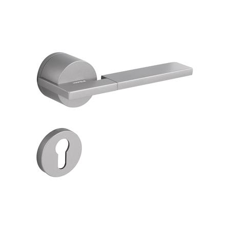 มือจับก้านโยกห้องทั่วไป MORTISE HAFELE 489.11.047 สีเทา/ดำ_1