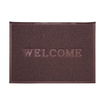 พรมเช็ดเท้าดักฝุ่น HOME LIVING STYLE S.WELCOME 50X70 ซม. สีน้ำตาล_1