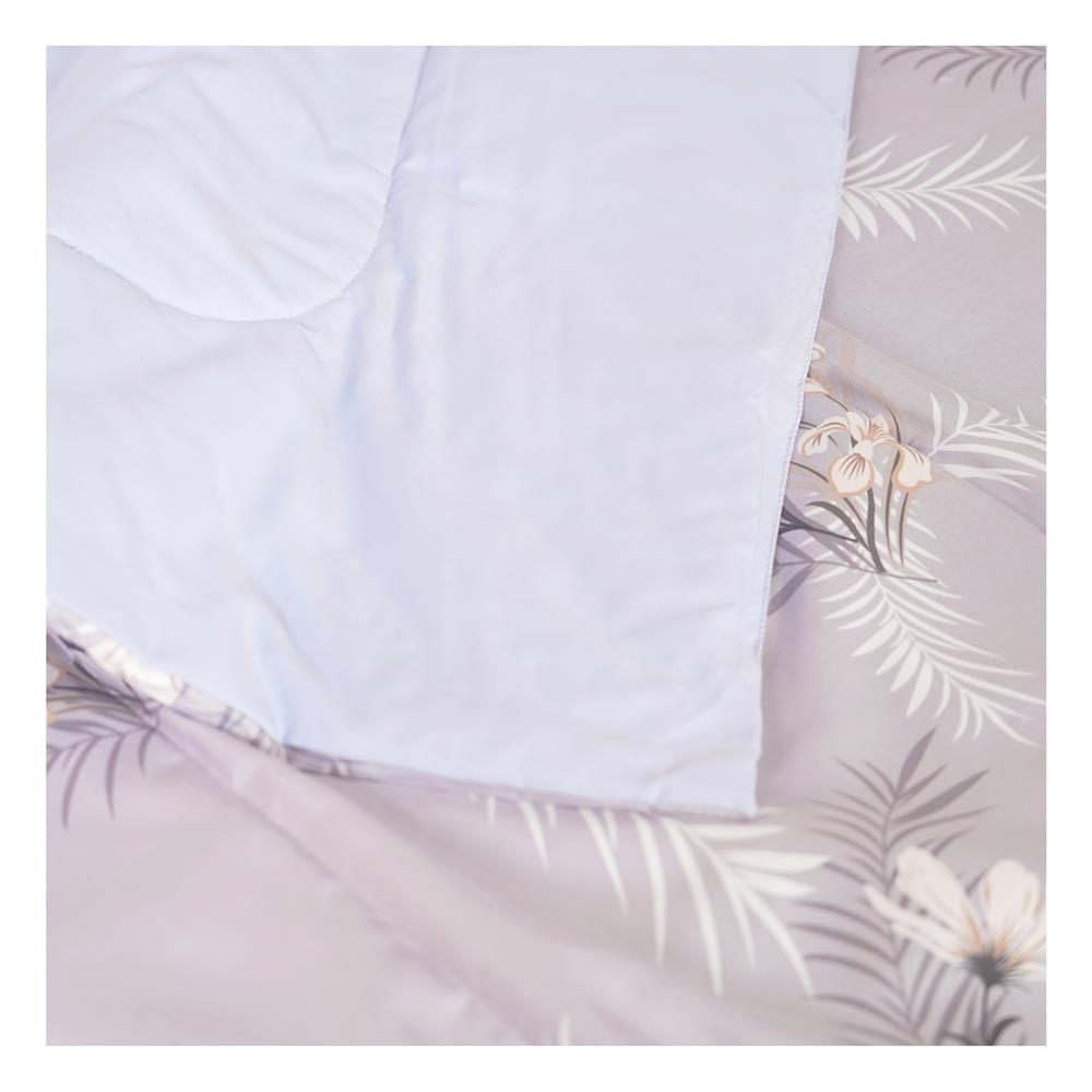 ชุดผ้าปูที่นอน 6 ฟุต (ชุด 6 ชิ้น) HOME LIVING STYLE TROPICAL FLOWER สี GREY