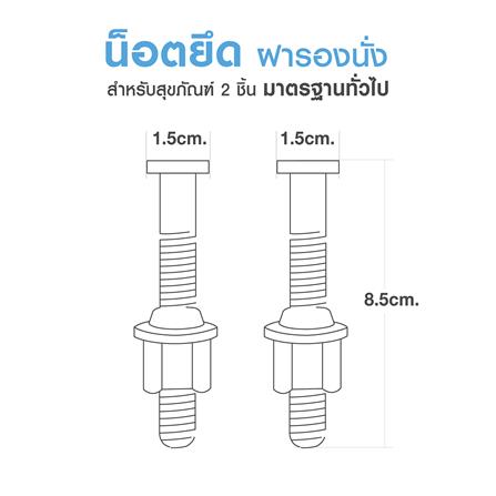 น๊อตยึดฝารองนั่ง ELEGANCE EG-4590 แพ็ก 2 ชิ้น_1