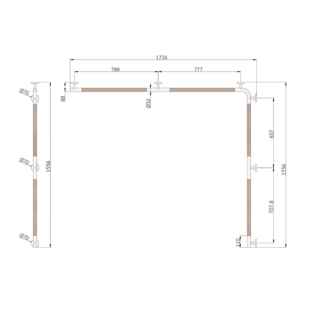 ราวมือจับกันลื่น WS S-HDC-0366