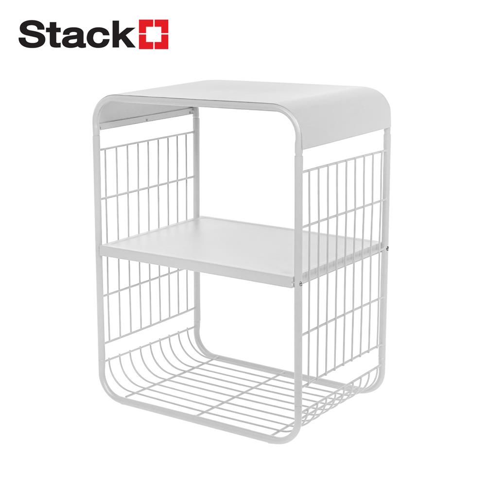 ชั้นวางของ 2 ชั้น STACKO MELLOW 43X30.5X57 ซม. สีขาว_0