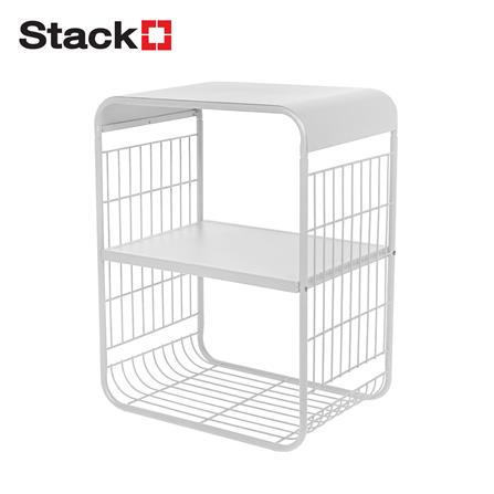 ชั้นวางของ 2 ชั้น STACKO MELLOW 43X30.5X57 ซม. สีขาว_1