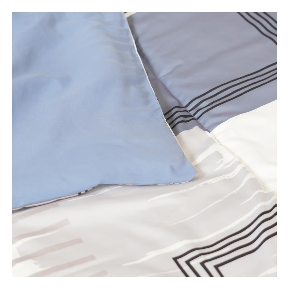 ชุดผ้าปูที่นอน 6 ฟุต (ชุด 6 ชิ้น) HOME LIVING STYLE RECTANGLE สี GREY