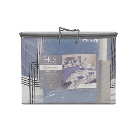 ชุดผ้าปูที่นอน 6 ฟุต (ชุด 6 ชิ้น) HOME LIVING STYLE RECTANGLE สี GREY_6