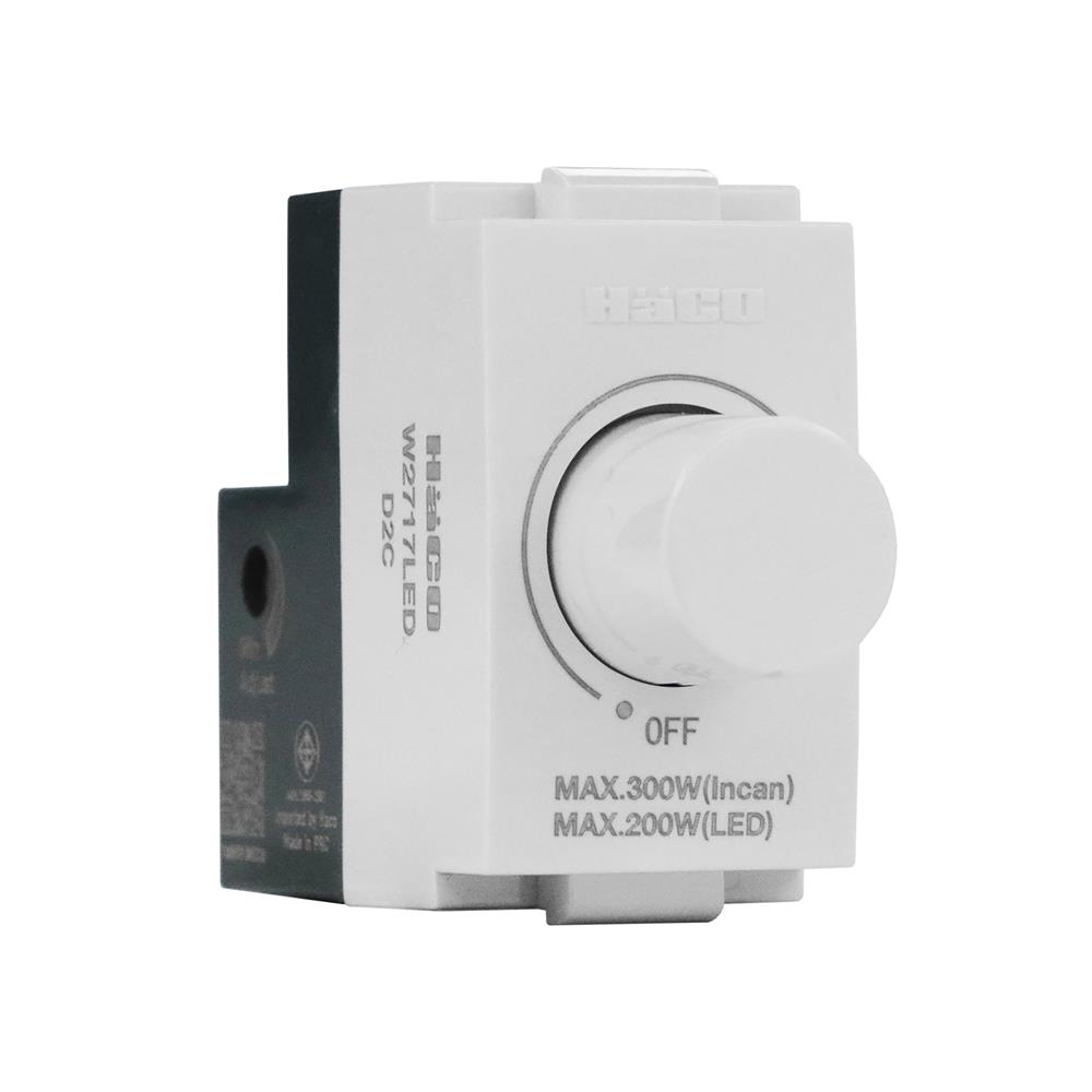 สวิตช์หรี่ไฟ LED HACO TJ-W2717 300 วัตต์ สีขาว