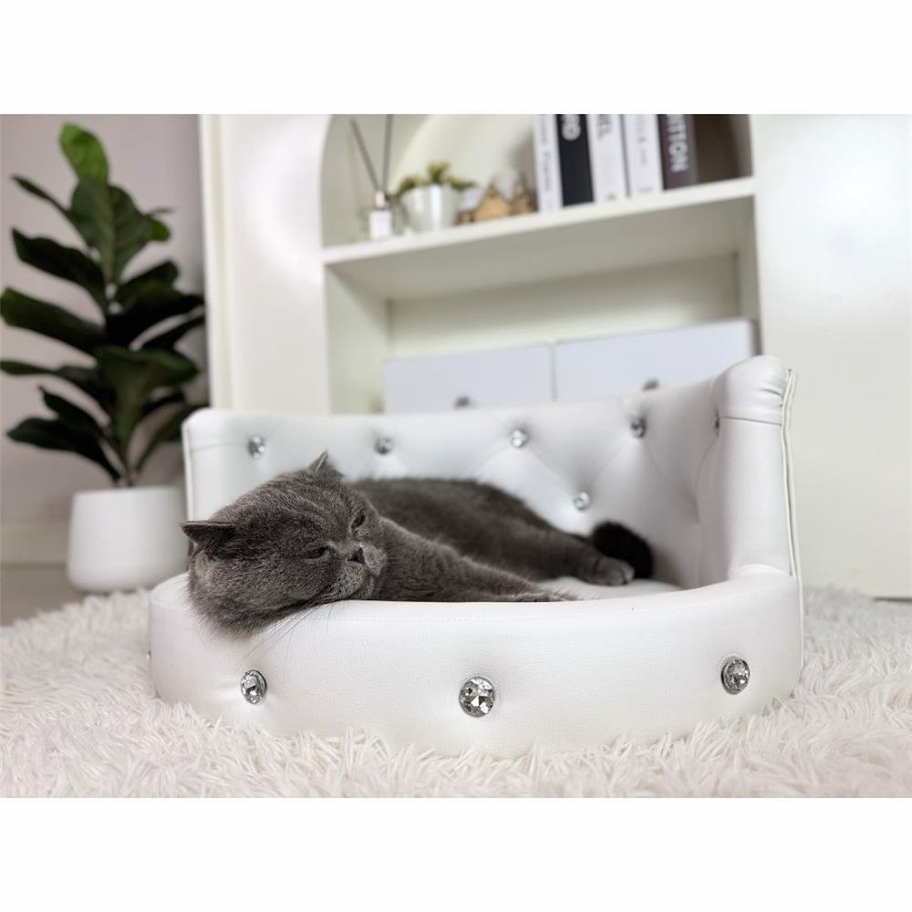 โซฟาสัตว์เลี้ยง PET BUDDY PB05S 26X55X46 ซม. สีขาว