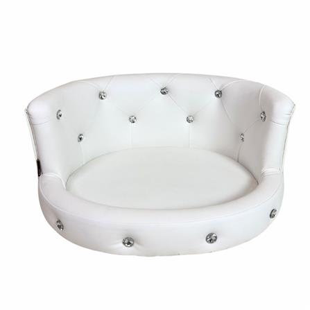 โซฟาสัตว์เลี้ยง PET BUDDY PB05S 26X55X46 ซม. สีขาว_0