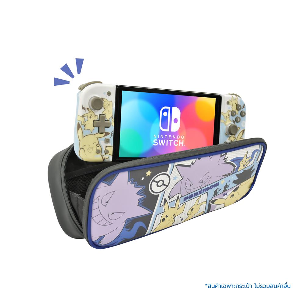 กระเป๋า NINTENDO SWITCH HORI ลาย PIKACHU, MIMIKYU & GENGAR สีน้ำเงิน