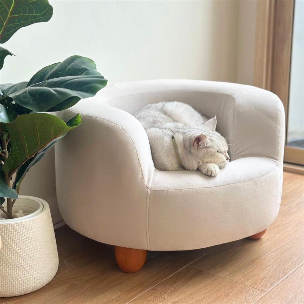 โซฟาสัตว์เลี้ยง PET BUDDY PB02 55X50X36 ซม. สีครีม