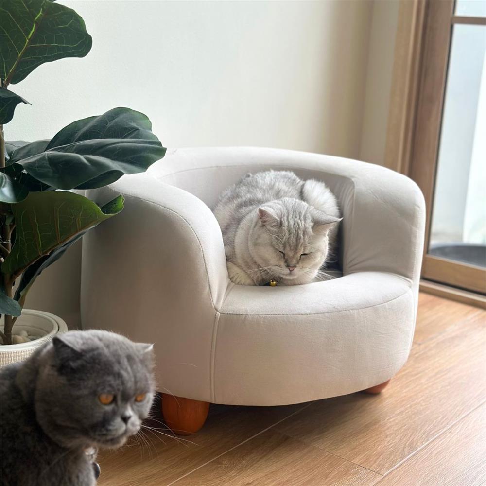 โซฟาสัตว์เลี้ยง PET BUDDY PB02 55X50X36 ซม. สีครีม