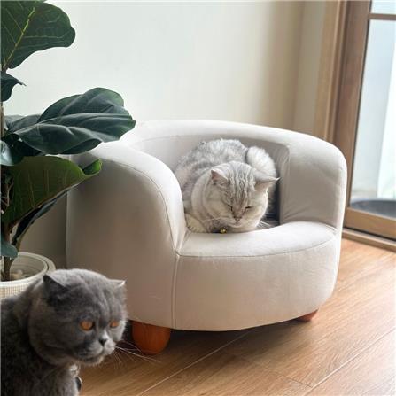 โซฟาสัตว์เลี้ยง PET BUDDY PB02 55X50X36 ซม. สีครีม_2