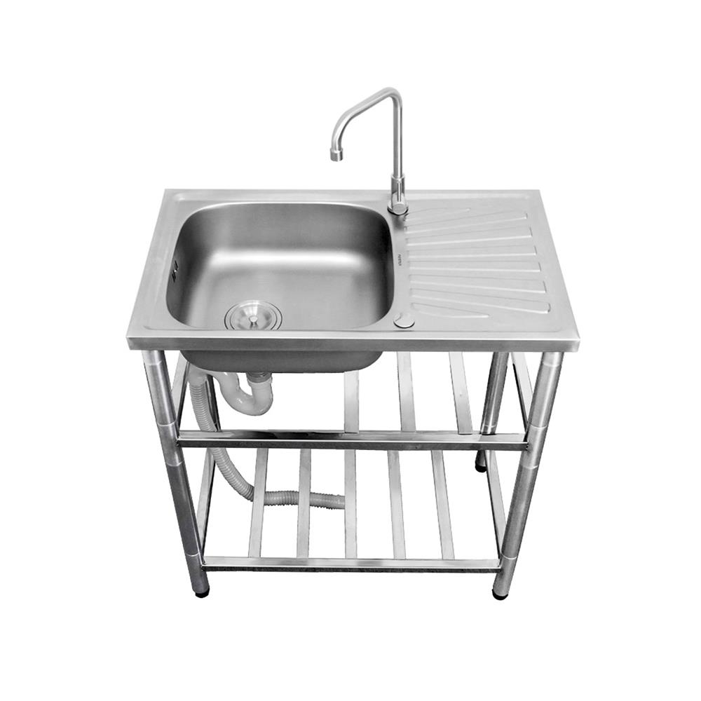 ซิงค์ขาตั้ง 1 หลุม 1 ที่พัก MESTER PSR75 เงิน