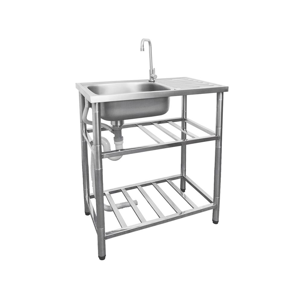 ซิงค์ขาตั้ง 1 หลุม 1 ที่พัก MESTER PSR75 เงิน