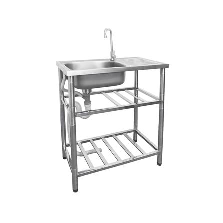 ซิงค์ขาตั้ง 1 หลุม 1 ที่พัก MESTER PSR75 เงิน_2