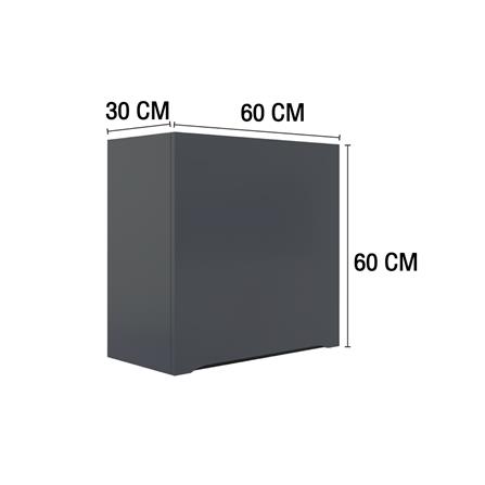 ตู้แขวนเดี่ยว MJ ECO 60x60 ซม. สี GREY GRAPHITE_4
