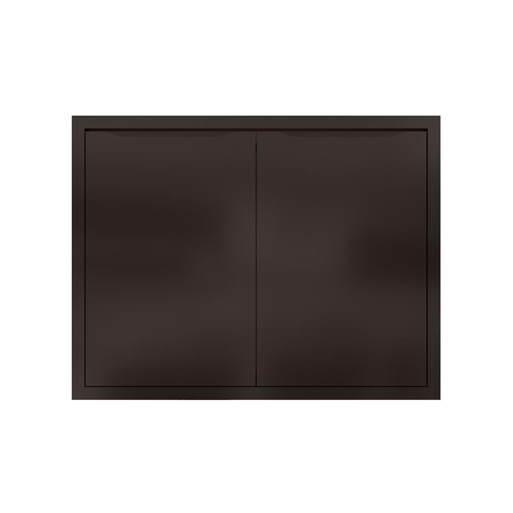 บานซิงค์คู่ MJ ECO 86x66 ซม. สี DARK CHOCOLATE