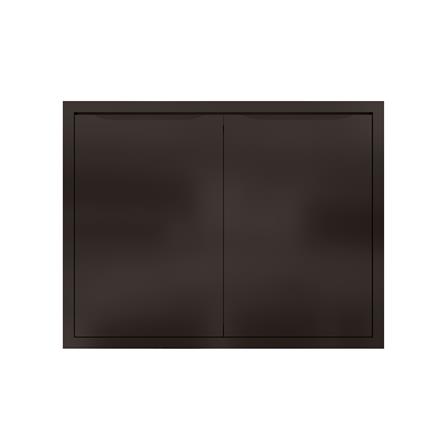 บานซิงค์คู่ MJ ECO 86x66 ซม. สี DARK CHOCOLATE_0