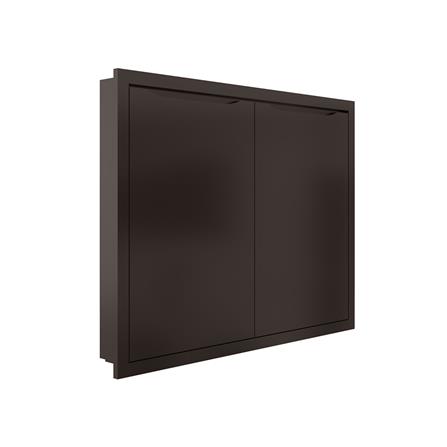 บานซิงค์คู่ MJ ECO 86x66 ซม. สี DARK CHOCOLATE_1